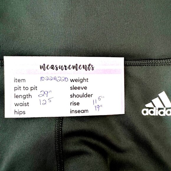 2/$30 Adidas Small Womens Climalite Cropped Army Green Leggings - Picture 4 of 14